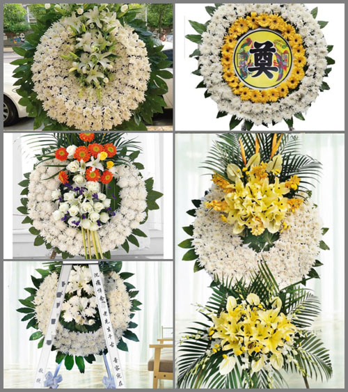 安徽六安市金安区翁墩乡花莲寺村花圈速递